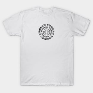 Neverending grace spiral text art T-Shirt